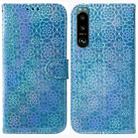 For Sony Xperia 5 III Colorful Magnetic Buckle Leather Phone Case(Blue) - 1