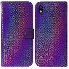 For Sony Xperia Ace III Colorful Magnetic Buckle Leather Phone Case(Purple) - 1