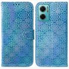For Xiaomi Redmi Note 11E / Redmi 10 5G Colorful Magnetic Buckle Leather Phone Case(Blue) - 1
