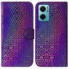 For Xiaomi Redmi Note 11E / Redmi 10 5G Colorful Magnetic Buckle Leather Phone Case(Purple) - 1