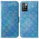 For Xiaomi Redmi 10 / 10 Prime Colorful Magnetic Buckle Leather Phone Case(Blue) - 1