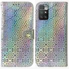 For Xiaomi Redmi 10 / 10 Prime Colorful Magnetic Buckle Leather Phone Case(Silver) - 1