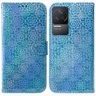 For Xiaomi Redmi K50 / K50 Pro Colorful Magnetic Buckle Leather Phone Case(Blue) - 1