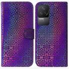 For Xiaomi Redmi K50 / K50 Pro Colorful Magnetic Buckle Leather Phone Case(Purple) - 1