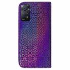 For Xiaomi Redmi Note 11 Pro 5G / 4G Foreign Colorful Magnetic Buckle Leather Phone Case(Purple) - 3