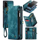 For Galaxy S20 CaseMe Detachable Multifunctional Horizontal Flip Leather Case, with Card Slot & Holder & Zipper Wallet & Photo Frame(Green) - 1