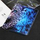 For Samsung Galaxy Tab 4 10.1 Painted TPU Tablet Case(Blue Leopard) - 1