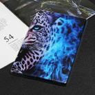 For Samsung Galaxy Tab 10.1 2019 Painted TPU Tablet Case(Blue Leopard) - 1