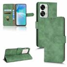 For OnePlus Nord 2T 5G Skin Feel Magnetic Flip Leather Phone Case(Green) - 1