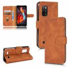 For Ulefone Armor X10 Skin Feel Magnetic Flip Leather Phone Case(Brown) - 1