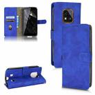 For Oukitel WP18 Skin Feel Magnetic Flip Leather Phone Case(Blue) - 1