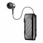 K56 Lavalier Noise Reduction Carbon Brazing Bluetooth Earphone(Black) - 1