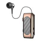 K56 Lavalier Noise Reduction Carbon Brazing Bluetooth Earphone(Gold) - 1