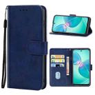 For Infinix Hot 12 Play Leather Phone Case(Blue) - 1