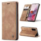 For Galaxy S20 CaseMe Multifunctional Horizontal Flip Leather Case, with Card Slot & Holder & Wallet(Brown) - 1