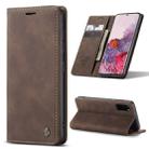 For Galaxy S20 CaseMe Multifunctional Horizontal Flip Leather Case, with Card Slot & Holder & Wallet(Coffee) - 1