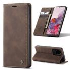 For Galaxy S20 Ultra CaseMe Multifunctional Horizontal Flip Leather Case, with Card Slot & Holder & Wallet(Coffee) - 1