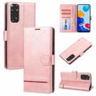 For Xiaomi Redmi Note 11S Classic Wallet Flip Leather Phone Case(Pink) - 1