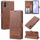 For Xiaomi Redmi 9A Classic Wallet Flip Leather Phone Case(Brown) - 1