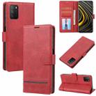 For Xiaomi Redmi 9T / Poco M3 Classic Wallet Flip Leather Phone Case(Red) - 1