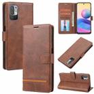 For Xiaomi Redmi Note 10 5G Classic Wallet Flip Leather Phone Case(Brown) - 1