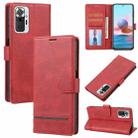 For Xiaomi Redmi Note 10 Pro 4G / 10 Pro Max Classic Wallet Flip Leather Phone Case(Red) - 1
