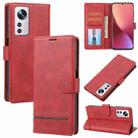 For Xiaomi 12 Lite Classic Wallet Flip Leather Phone Case(Red) - 1