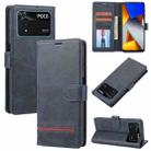 For Xiaomi Poco M4 Pro 4G Classic Wallet Flip Leather Phone Case(Blue) - 1