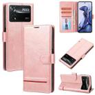 For Xiaomi Poco X4 Pro 5G Classic Wallet Flip Leather Phone Case(Pink) - 1