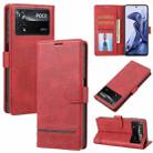 For Xiaomi Poco X4 Pro 5G Classic Wallet Flip Leather Phone Case(Red) - 1