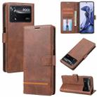 For Xiaomi Poco X4 Pro 5G Classic Wallet Flip Leather Phone Case(Brown) - 1