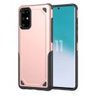 For Galaxy S20 Shockproof Rugged Armor Protective Case(Rose Gold) - 1