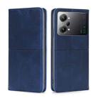 For OPPO K10 Pro 5G Cow Texture Magnetic Horizontal Flip Leather Phone Case(Blue) - 1