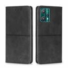 For OPPO Realme 9 Pro Cow Texture Magnetic Horizontal Flip Leather Phone Case(Black) - 1