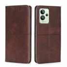 For OPPO Realme GT2 Pro Cow Texture Magnetic Horizontal Flip Leather Phone Case(Dark Brown) - 1