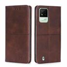 For OPPO Realme Narzo 50i Cow Texture Magnetic Horizontal Flip Leather Phone Case(Dark Brown) - 1