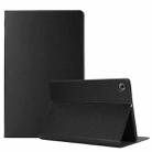 For Lenovo Tab M10 Plus 10.6 3rd Gen 2022 Voltage Craft Texture TPU Flip Leather Tablet Case(Black) - 1