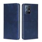 For vivo iQOO U5 5G Cow Texture Magnetic Horizontal Flip Leather Phone Case(Blue) - 1