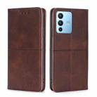 For vivo S12 Pro 5G/V23 Pro Cow Texture Magnetic Horizontal Flip Leather Phone Case(Dark Brown) - 1