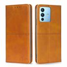 For vivo S12 Pro 5G/V23 Pro Cow Texture Magnetic Horizontal Flip Leather Phone Case(Light Brown) - 1