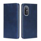 For Huawei Nova 9 SE 4G Cow Texture Magnetic Horizontal Flip Leather Phone Case(Blue) - 1