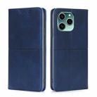 For Honor 60 SE Cow Texture Magnetic Horizontal Flip Leather Phone Case(Blue) - 1