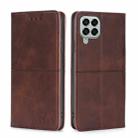 For Samsung Galaxy M33 5G Cow Texture Magnetic Horizontal Flip Leather Phone Case(Dark Brown) - 1
