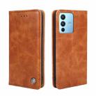 For vivo S12 Pro 5G/vivo V23 Pro Non-Magnetic Retro Texture Leather Phone Case(Brown) - 1