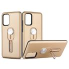 For Galaxy S20+ Shockproof TPU + PC Protective Case with Holder(Gold) - 1