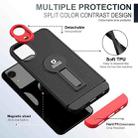 For Samsung Galaxy A03 Core Small Tail Holder TPU+PC Phone Case(Black+Red) - 2