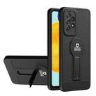For Samsung Galaxy A13 4G Small Tail Holder TPU+PC Phone Case(Black) - 1