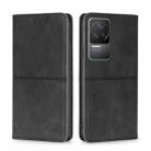 For Xiaomi Redmi K50/K50 Pro Cow Texture Magnetic Horizontal Flip Leather Phone Case(Black) - 1