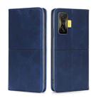 For Xiaomi Redmi K50 Gaming/Poco F4 GT Cow Texture Magnetic Horizontal Flip Leather Phone Case(Blue) - 1