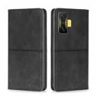 For Xiaomi Redmi K50 Gaming/Poco F4 GT Cow Texture Magnetic Horizontal Flip Leather Phone Case(Black) - 1